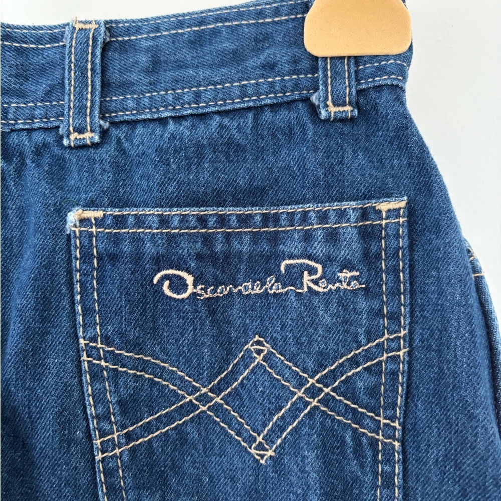 Oscar de la Renta Denim Skirt